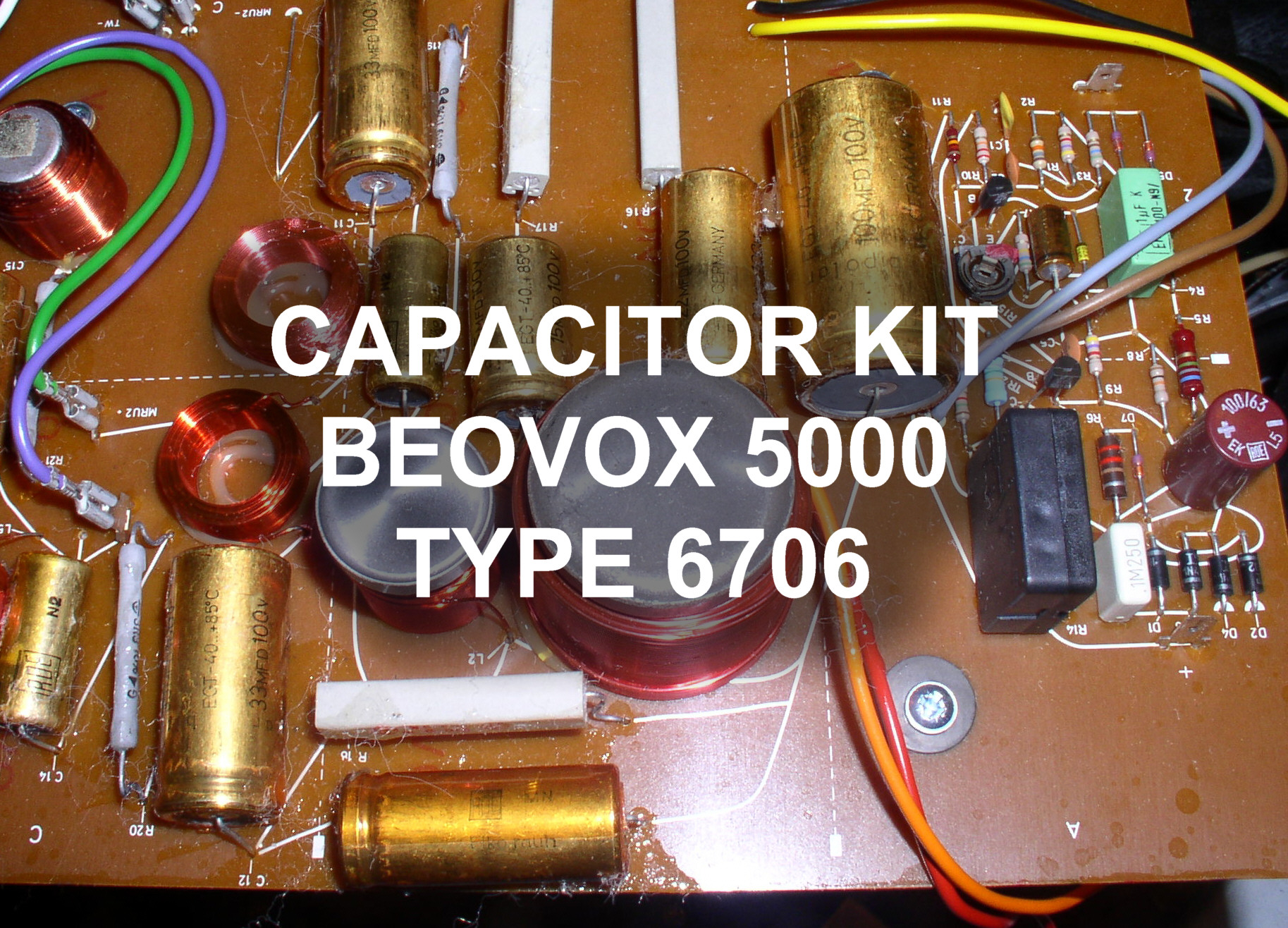 Crossover Capacitor kit Beovox 5000 Type 6706